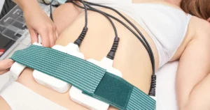 A woman receiving TruFlex in Kearney, NE for Muscle Sculpting